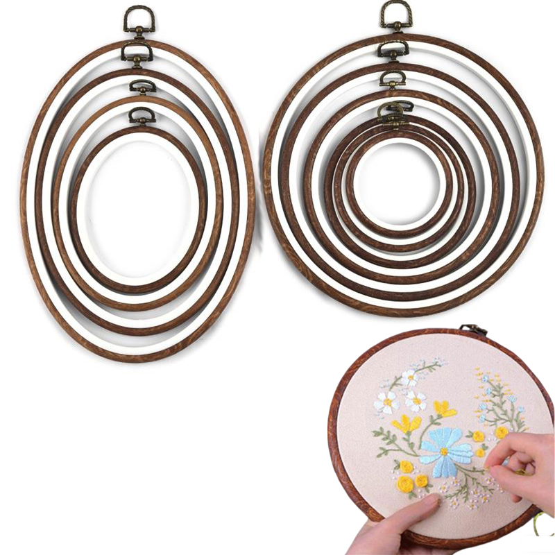 Embroidery Hoop Plastic - 10 шт. швейный инструмент, круглые овальные