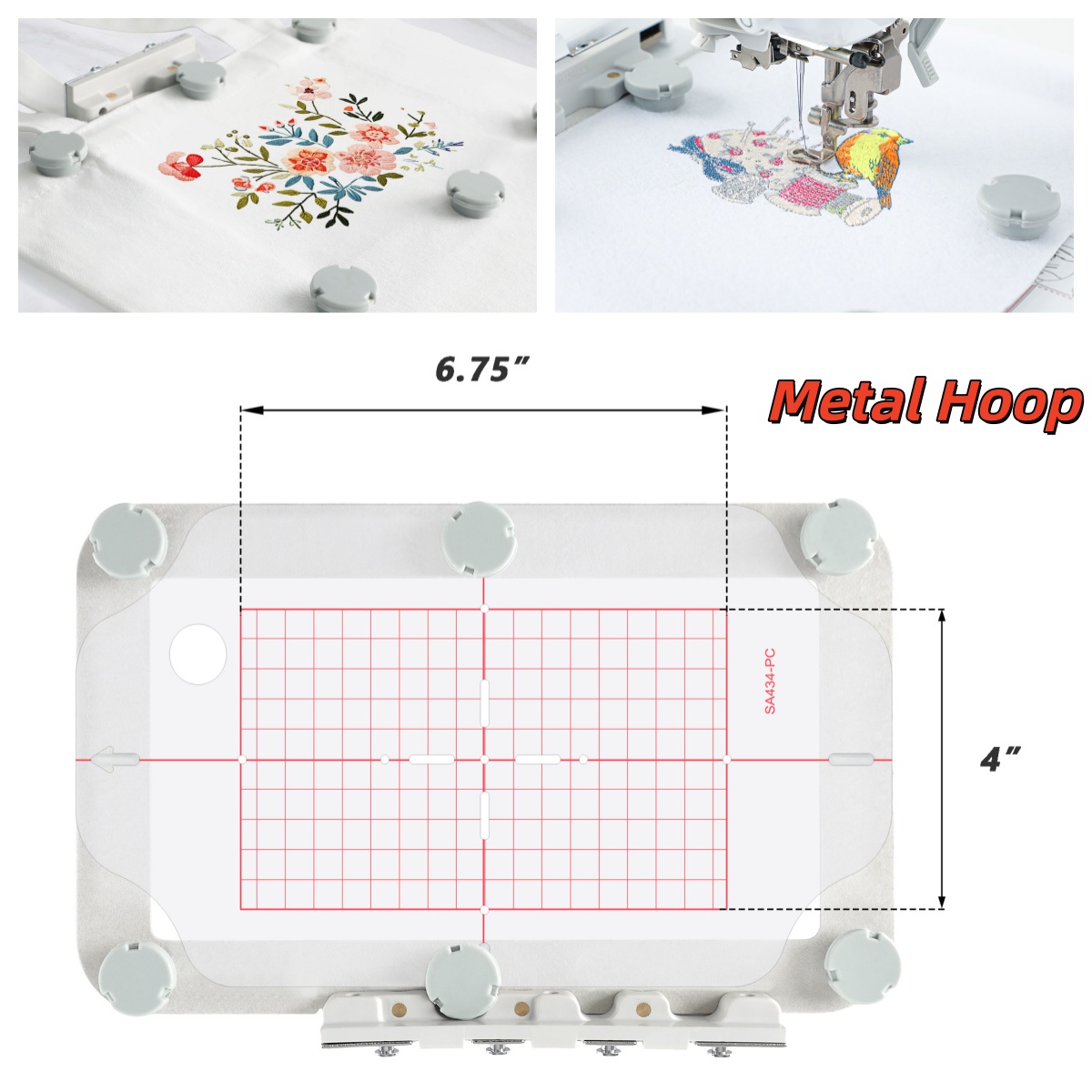 Embroidery Hoop Plastic - Магнитный металлический пяльцевой ободок для вышивальных