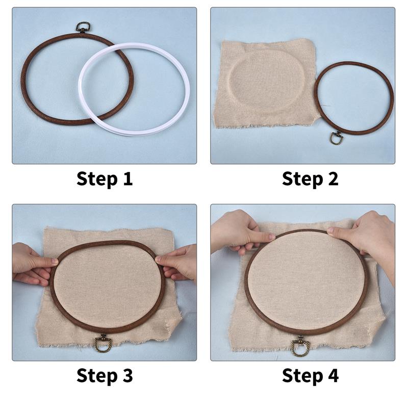 Набор круглых овальных деревян – обзор и цена Embroidery Hoop Plastic