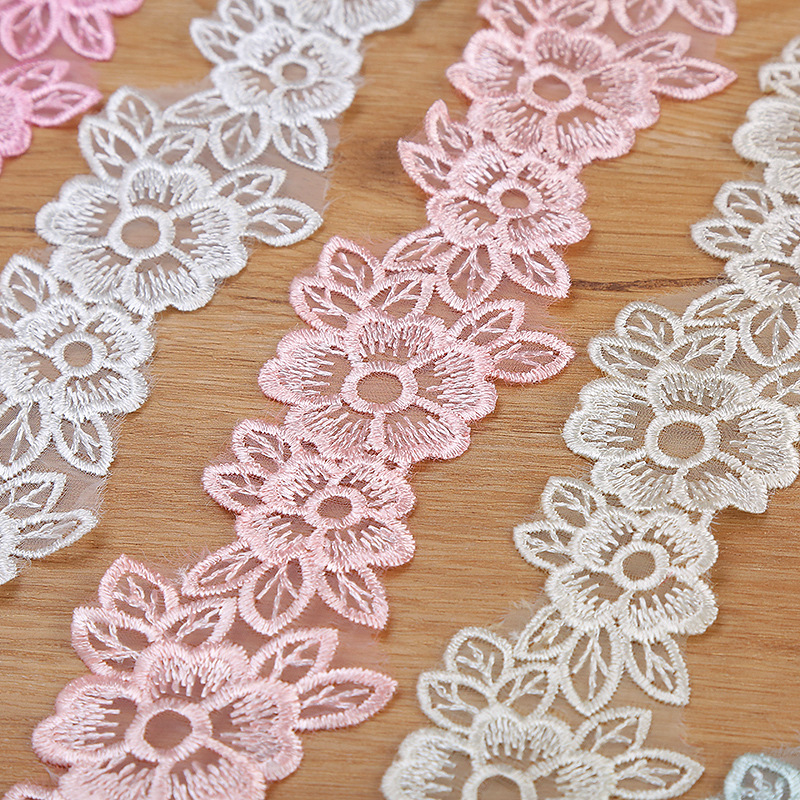 Вышитые ленты из органзы ширин – обзор и цена Embroidery Flower Pattern