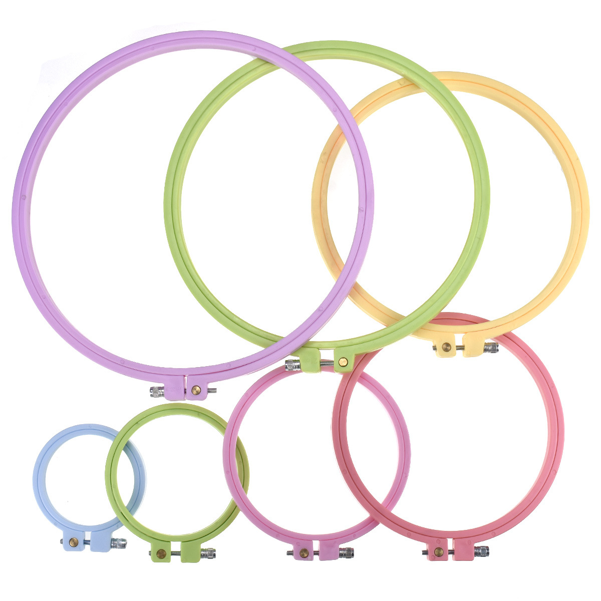 1/7 шт. 7-25 см Пластиковые ре – обзор и цена Embroidery Hoop Plastic