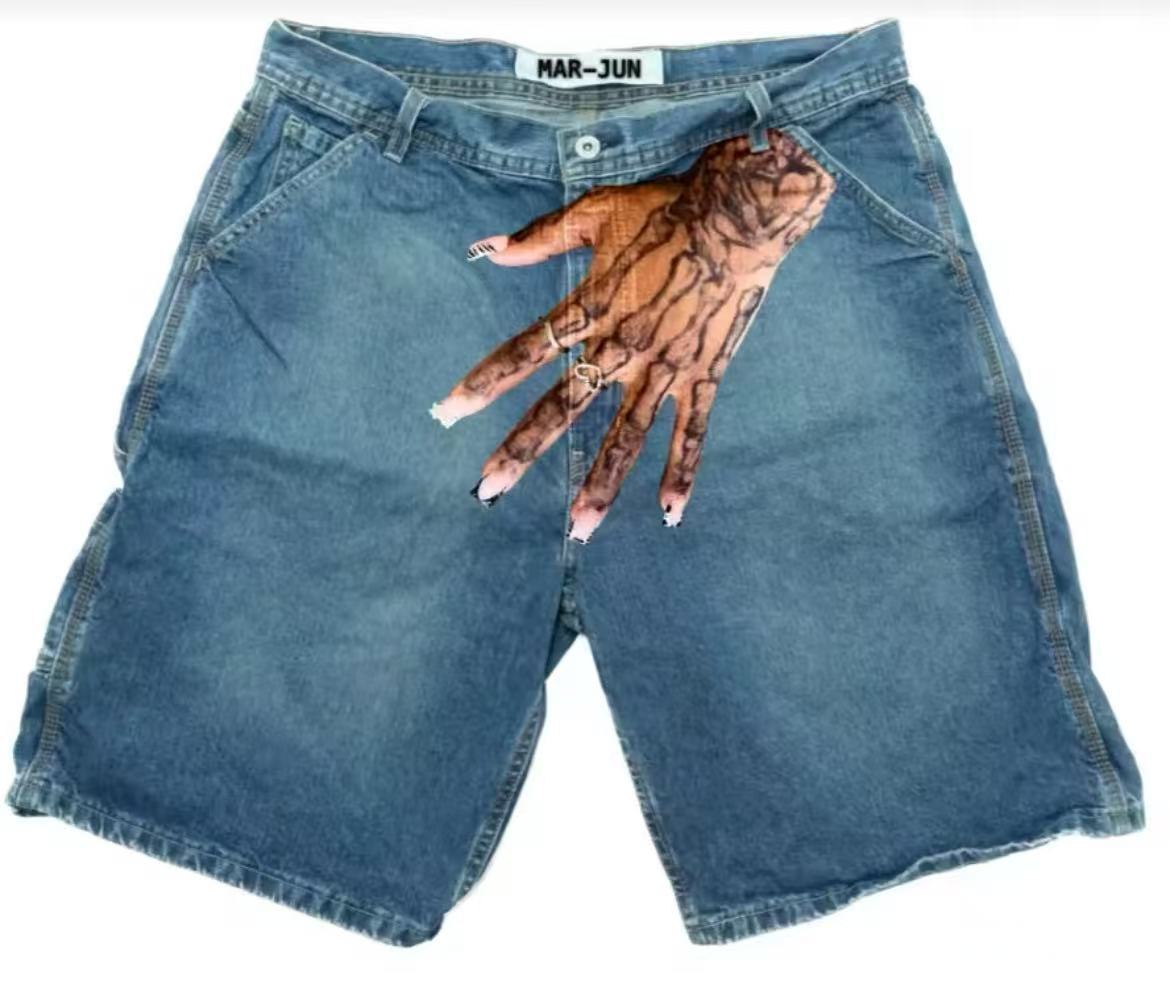 Винтажные джинсовые шорты Deep – обзор и цена Embroidery On Jeans