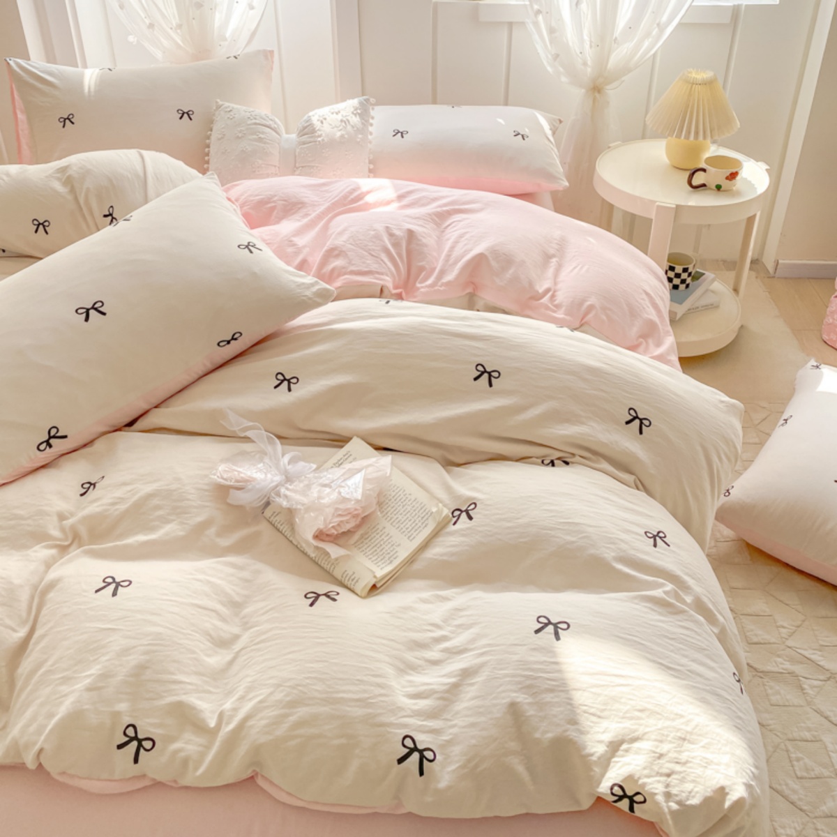 Комплект простыней из трех пре – обзор и цена Embroidery Quilt Cover