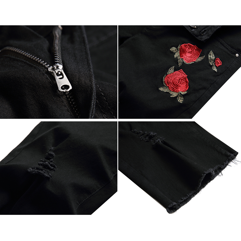 Мужские джинсовые шорты с выши – обзор и цена Embroidery On Jeans